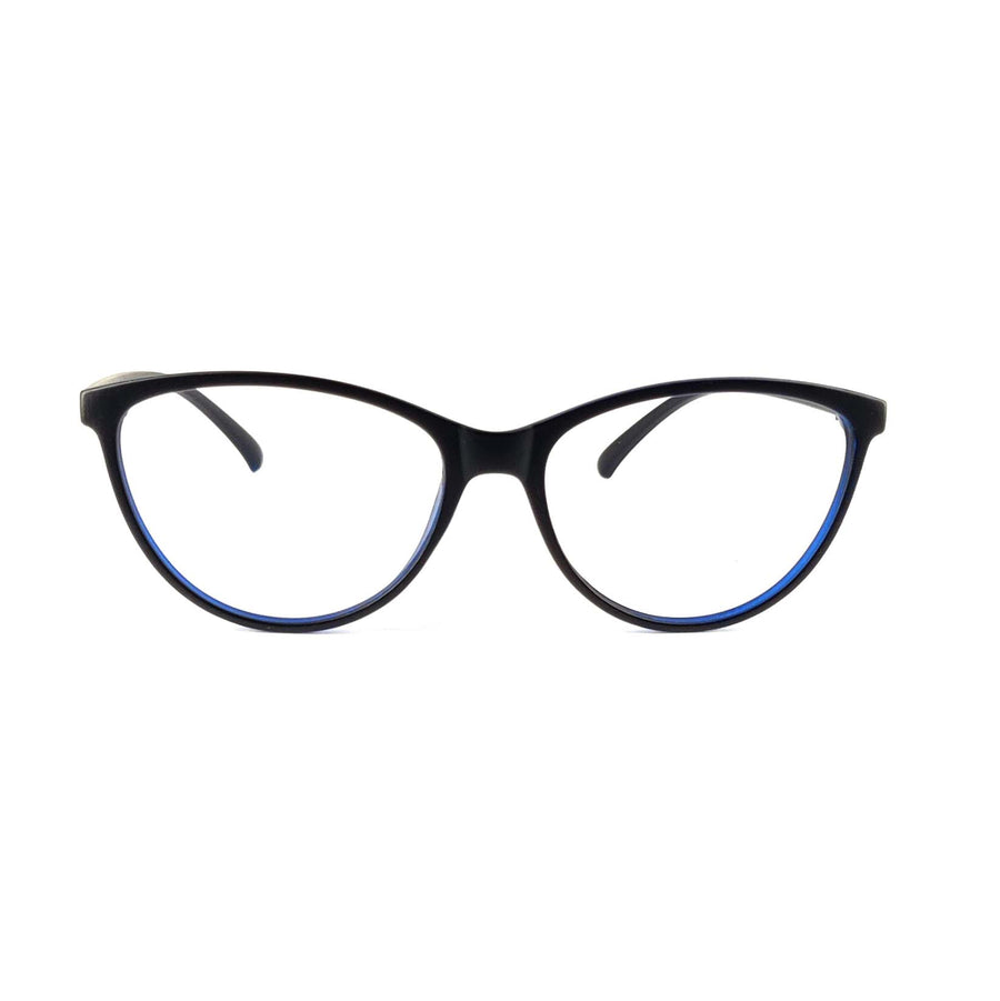 Verlin 3210 Cat-Eye Optical Frame in Blue — front view