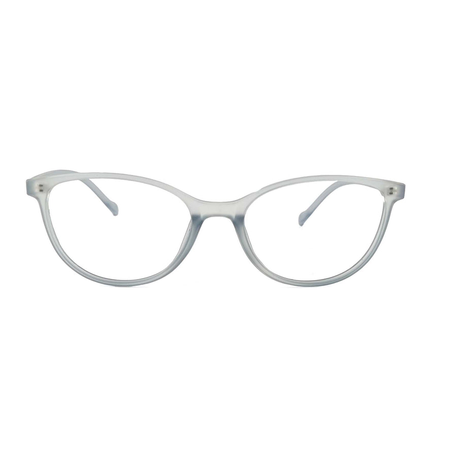 Verlin 3220 Cat-Eye Optical Frame in TP White — front view