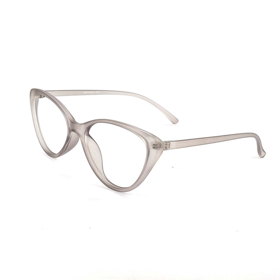 Verlin 3207 Cat-Eye Optical Frame in Gray — three-quarter view