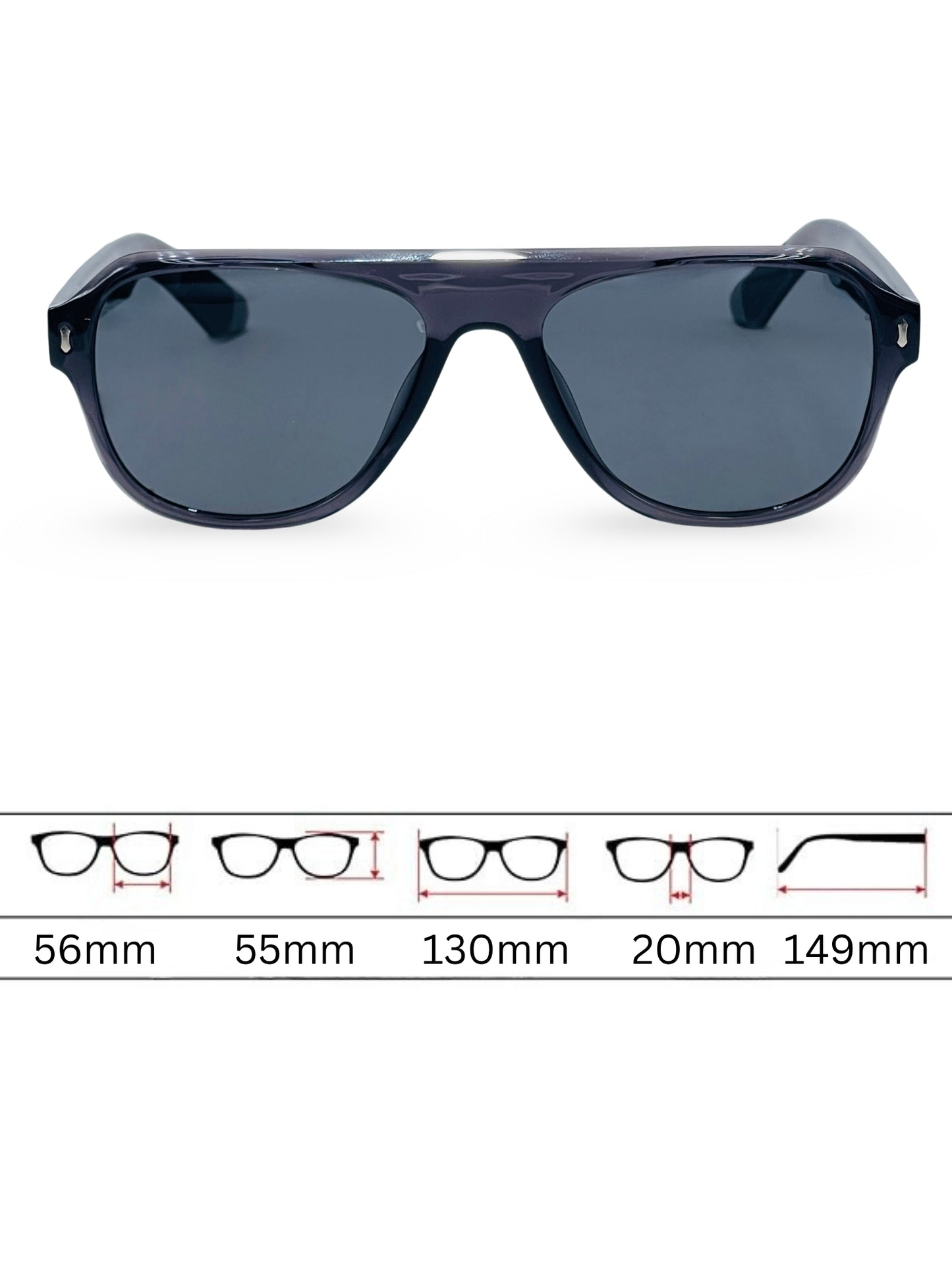 Sunglasses 8801 - Grey