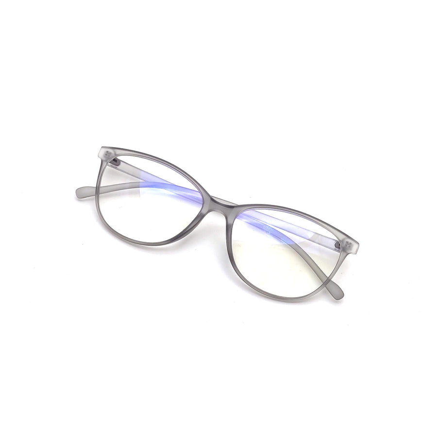 Verlin 3216 Cat-Eye Optical Frame in Gray — detail view