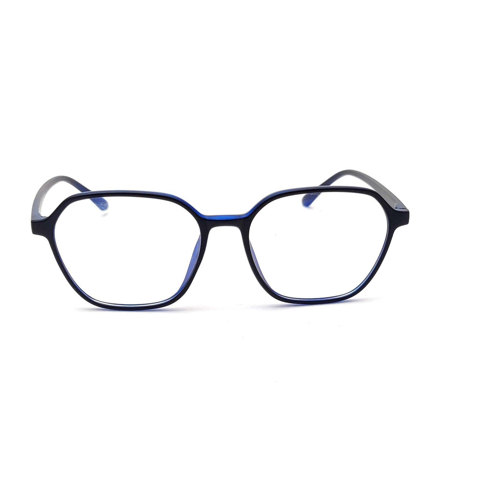 Verlin 3223 Rounded Square Eyeglass Frame – Blue