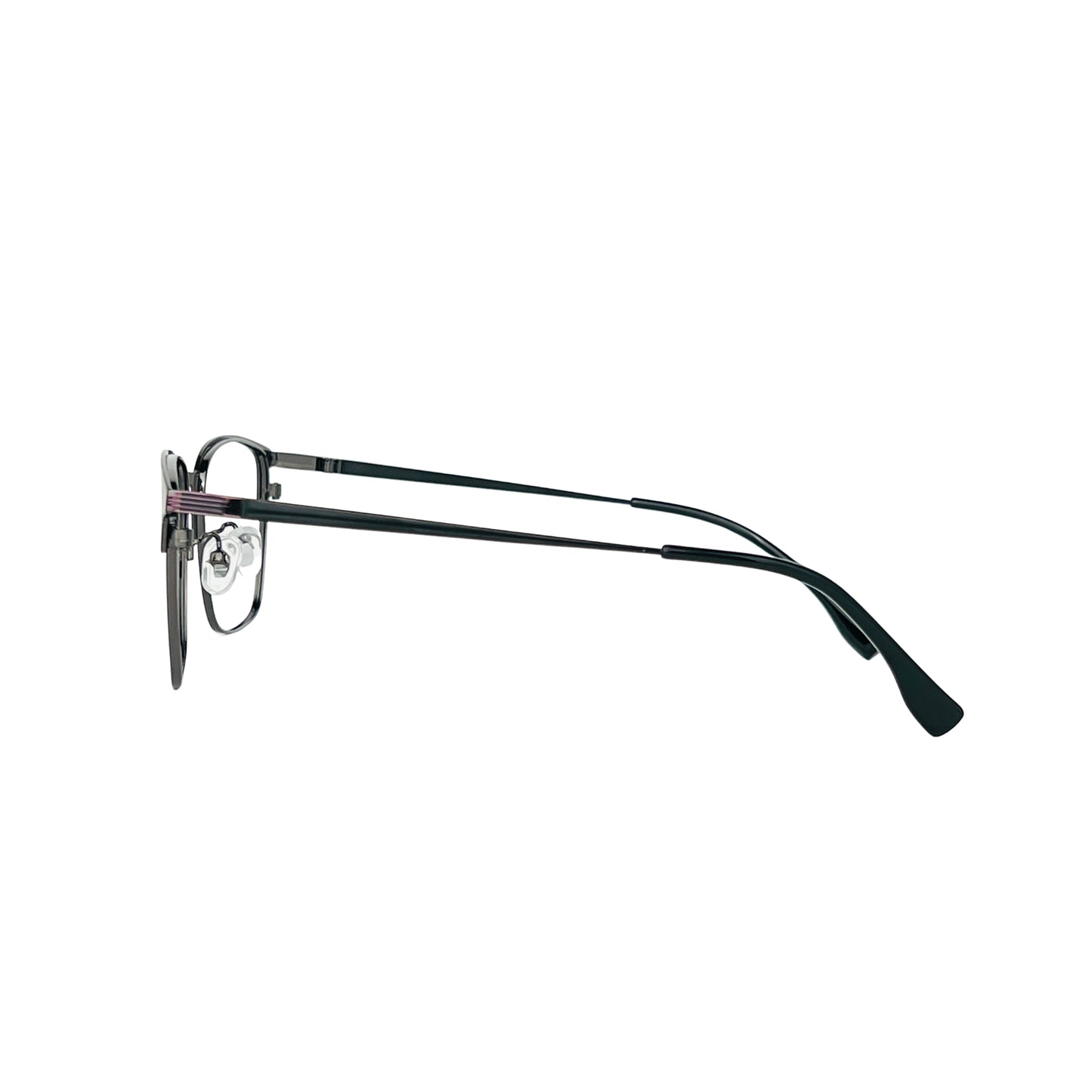 Black Full Rim Square Verlin Optical Frame 115 - Angled View