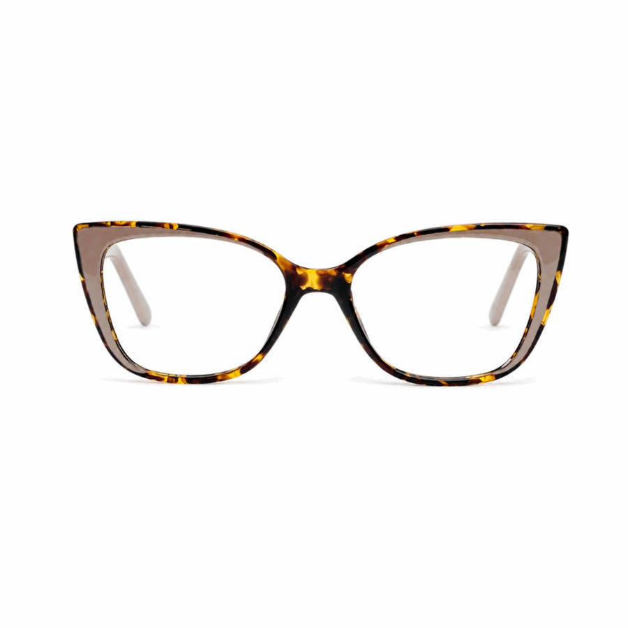 DOZY 35503 Women's Cat-Eye Optical Frame in Tortoise — front view