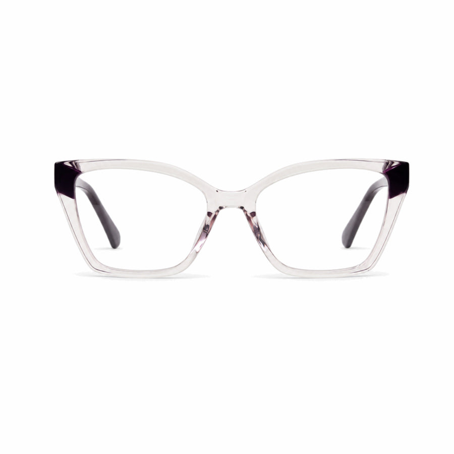 DOZY 35508 Women's Cat-Eye Optical Frame in Purple Pink — front view