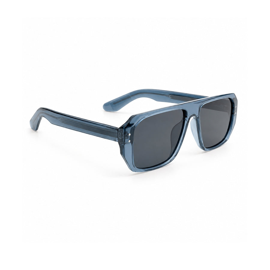 8804 Polarized Sunglasses in Blue / grey — three-quarter view (opposite side)