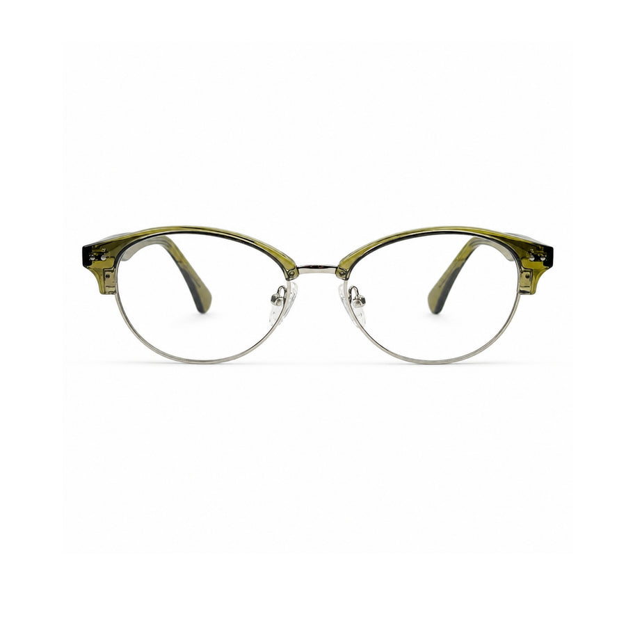 k9184 Olive-silver / clear appearance — front view