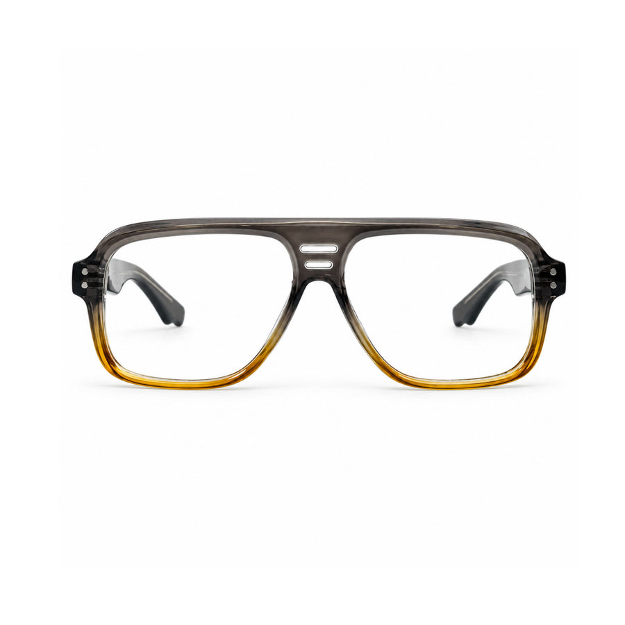 V002 VERLIN Navigator Optical Frame in Grey Amber — front view