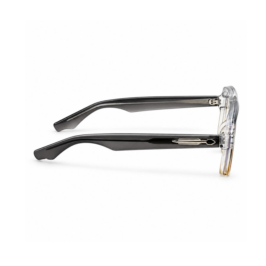 V002 VERLIN Navigator Optical Frame in Grey Amber — side view