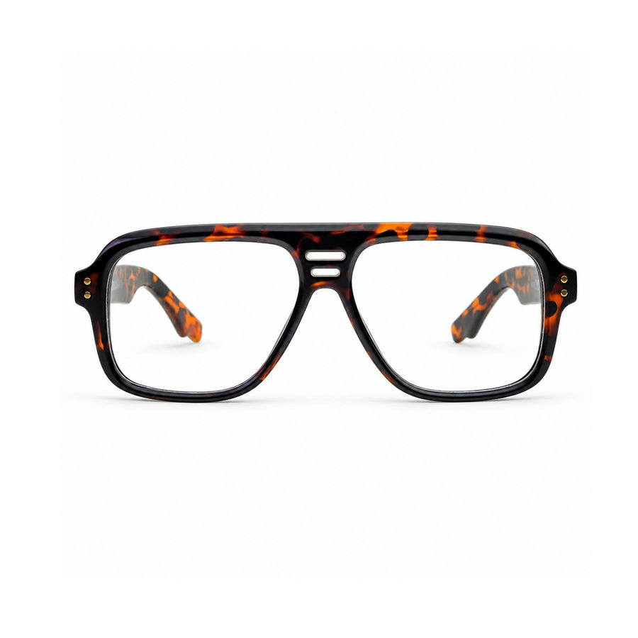 V002 VERLIN Navigator Optical Frame in Tortoise — front view