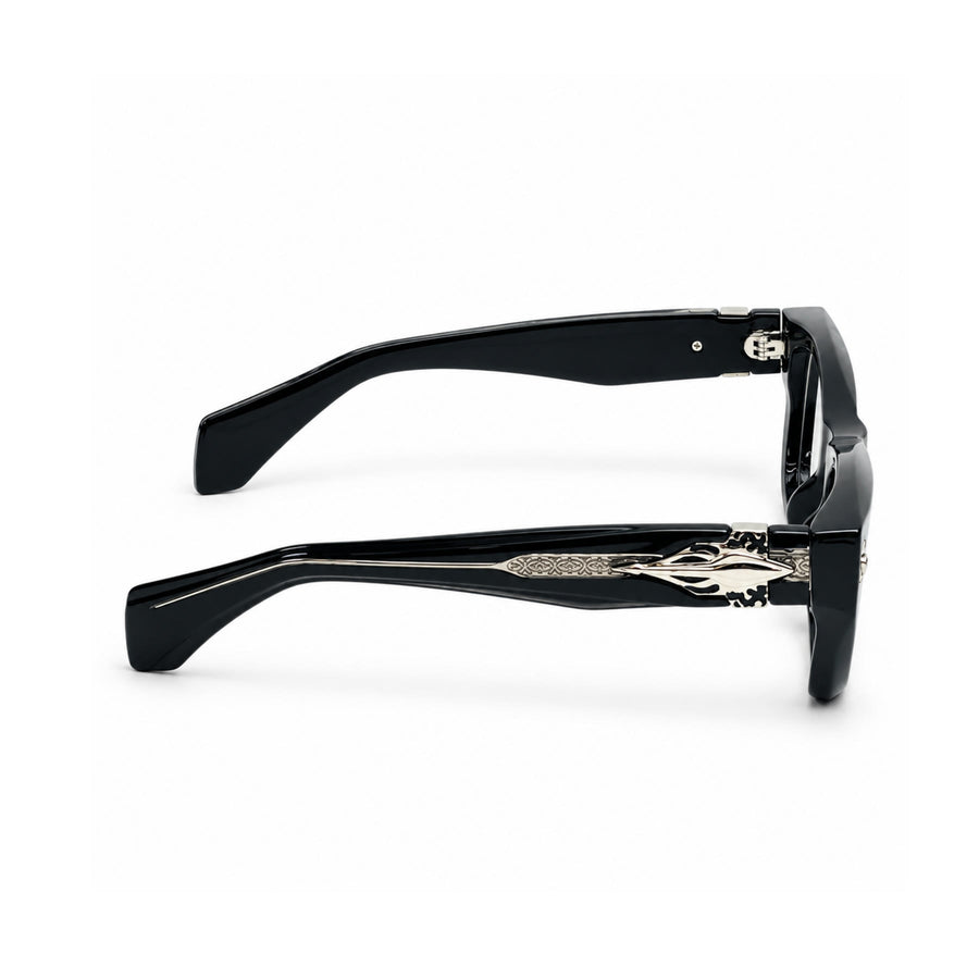 V005 VERLIN Rectangle Optical Frame in Black — side view