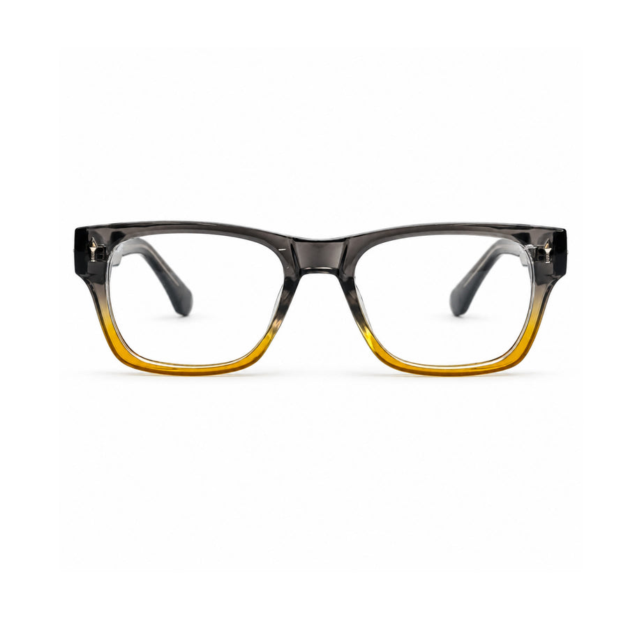 VM001 VERLIN Rectangle Optical Frame in Grey Amber — front view