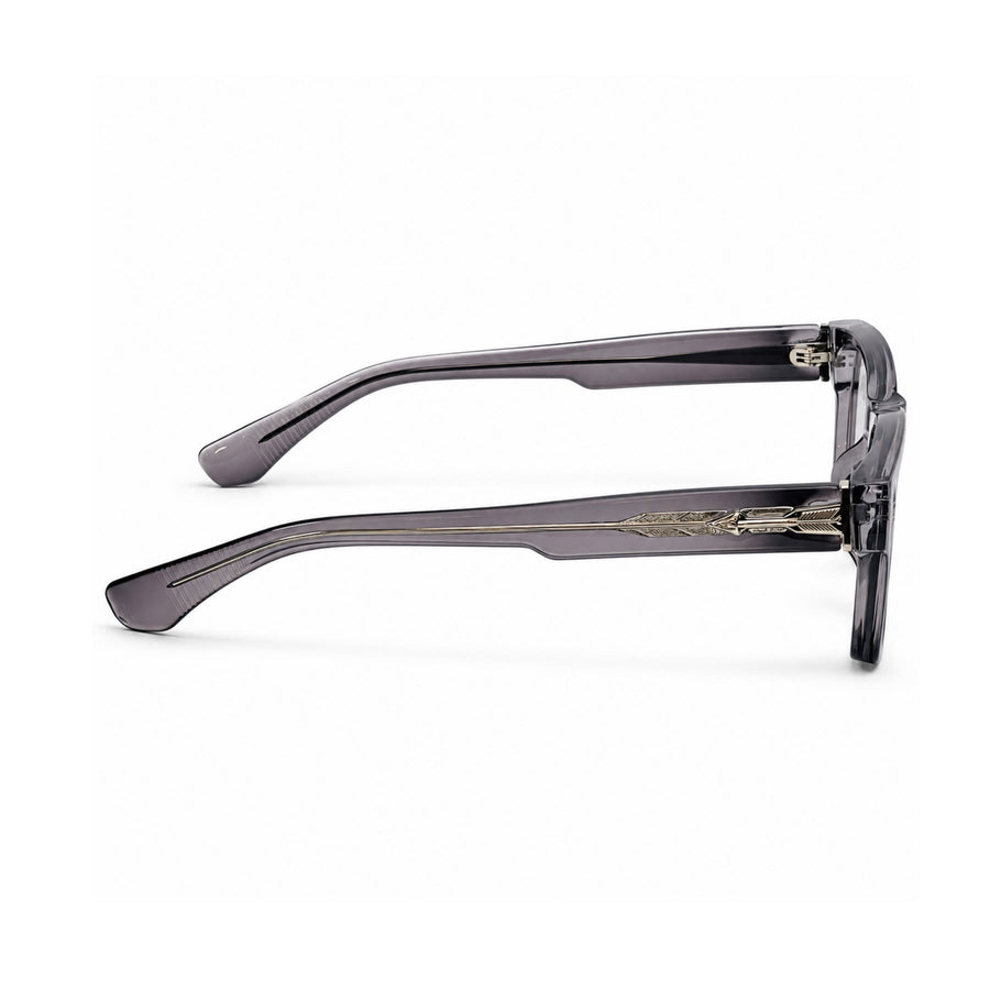 VM001 VERLIN Rectangle Optical Frame in Grey Crystal — side view
