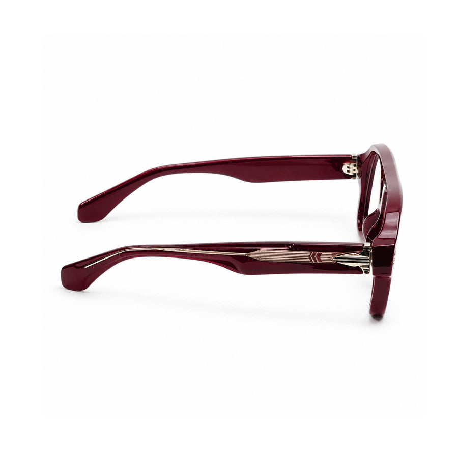VM008 VERLIN Navigator Optical Frame in Burgundy — side view