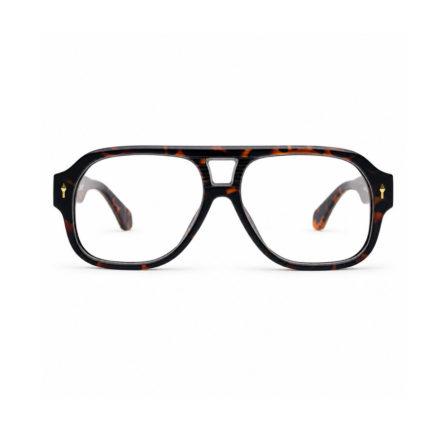 VM008 VERLIN Navigator Optical Frame in Tortoise — front view