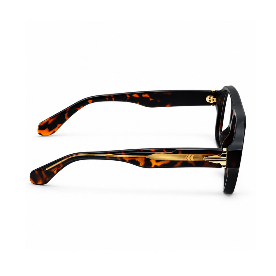 VM008 VERLIN Navigator Optical Frame in Tortoise — side view