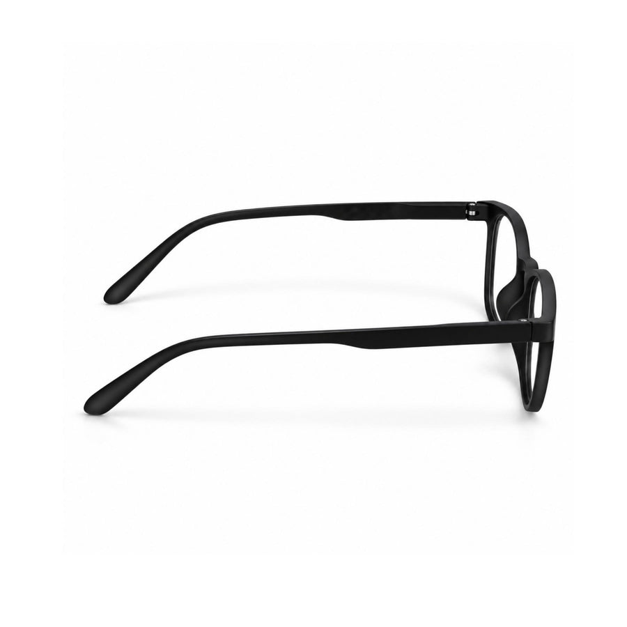 Basics 2802 Rounded Square Optical Frame in Black — side view