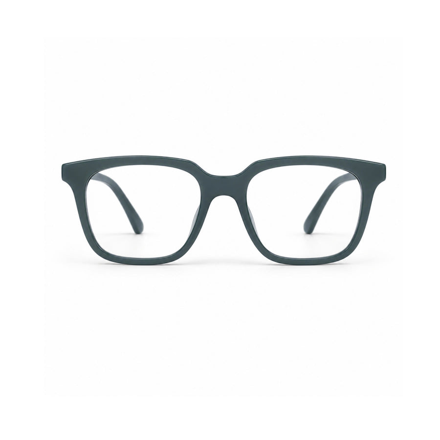 Basics Neo 2815 Square Optical Frame in Charcoal — front view