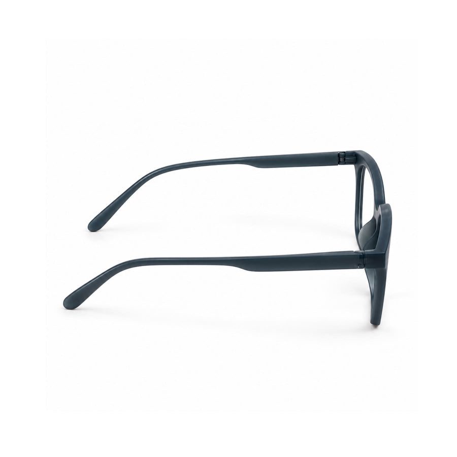 Basics Neo 2815 Square Optical Frame in Charcoal — side view