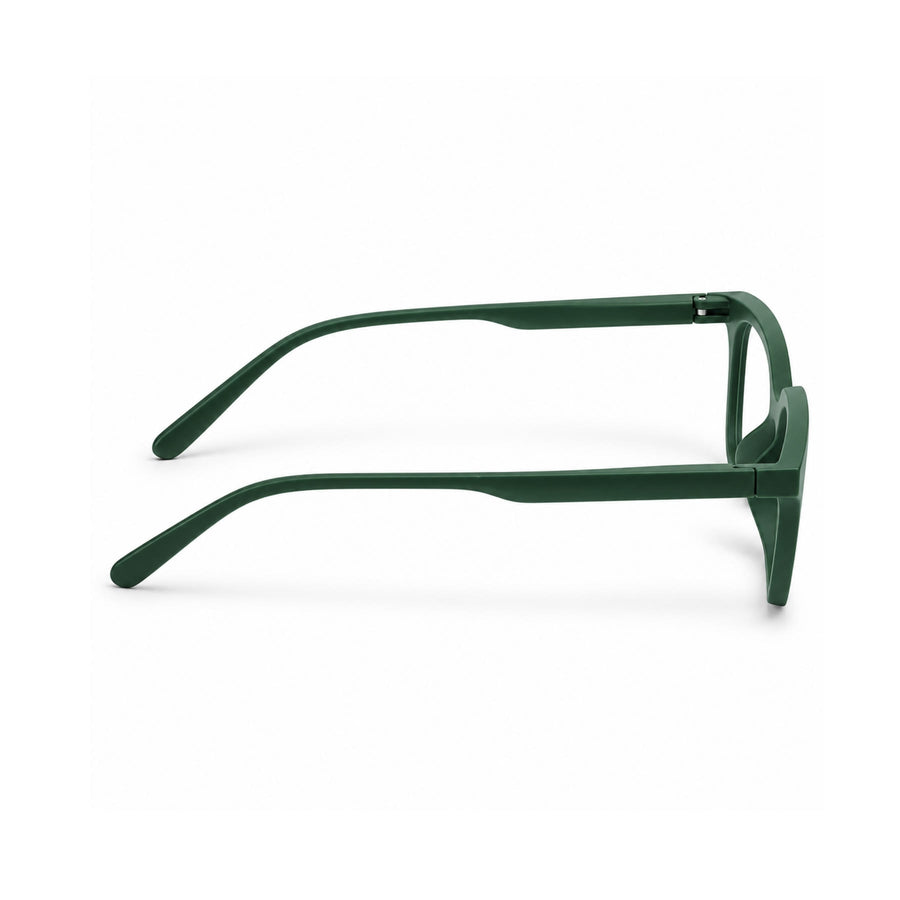 Basics Neo 2815 Square Optical Frame in Forest Green — side view