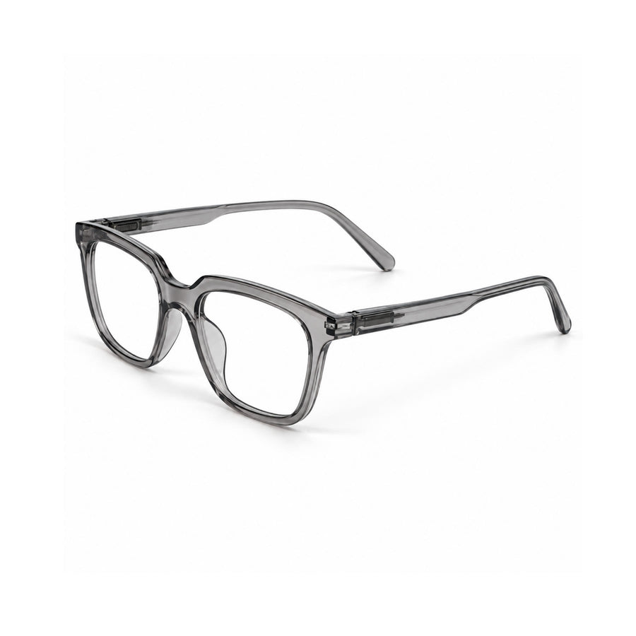 Basics Neo 2815 Square Optical Frame in Grey — three-quarter view