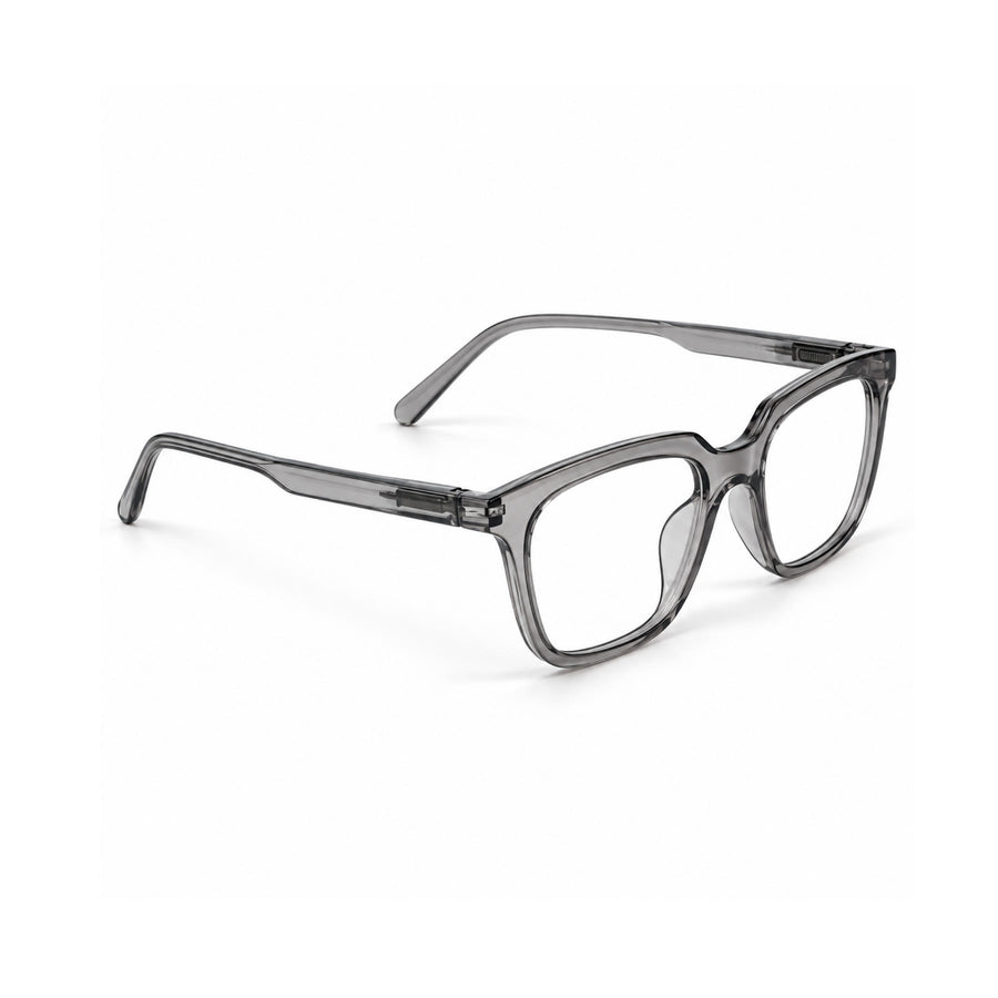 Basics Neo 2815 Square Optical Frame in Grey — three-quarter view (opposite side)