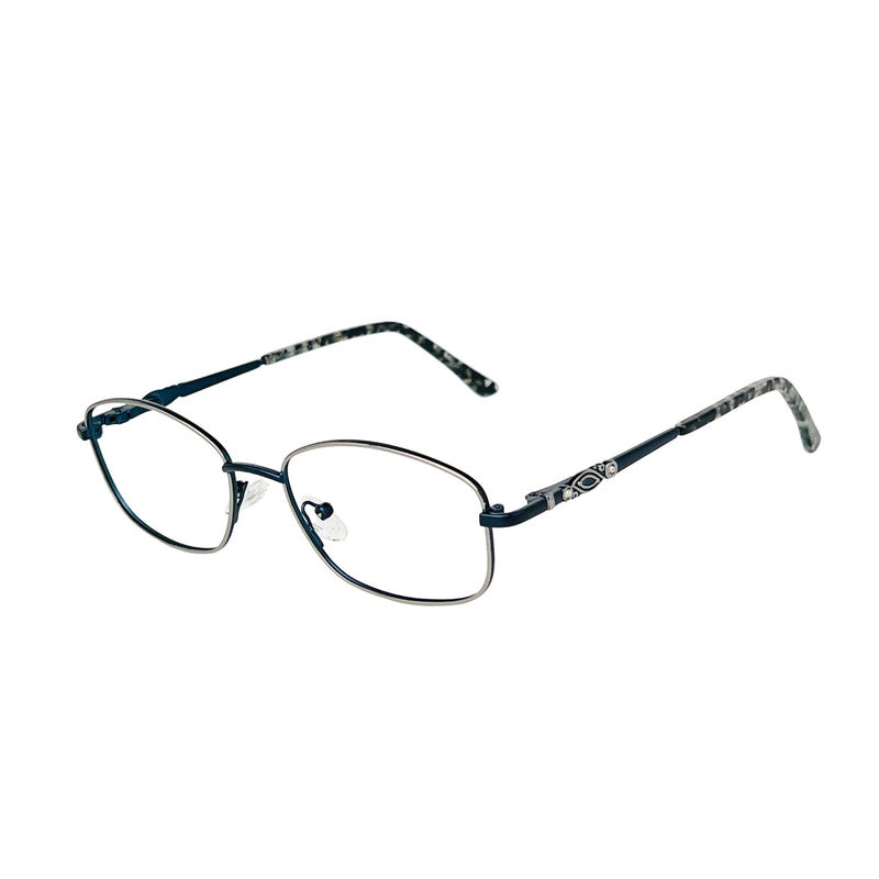 Blue Full Rim Square Verlin Eyewear (3108)