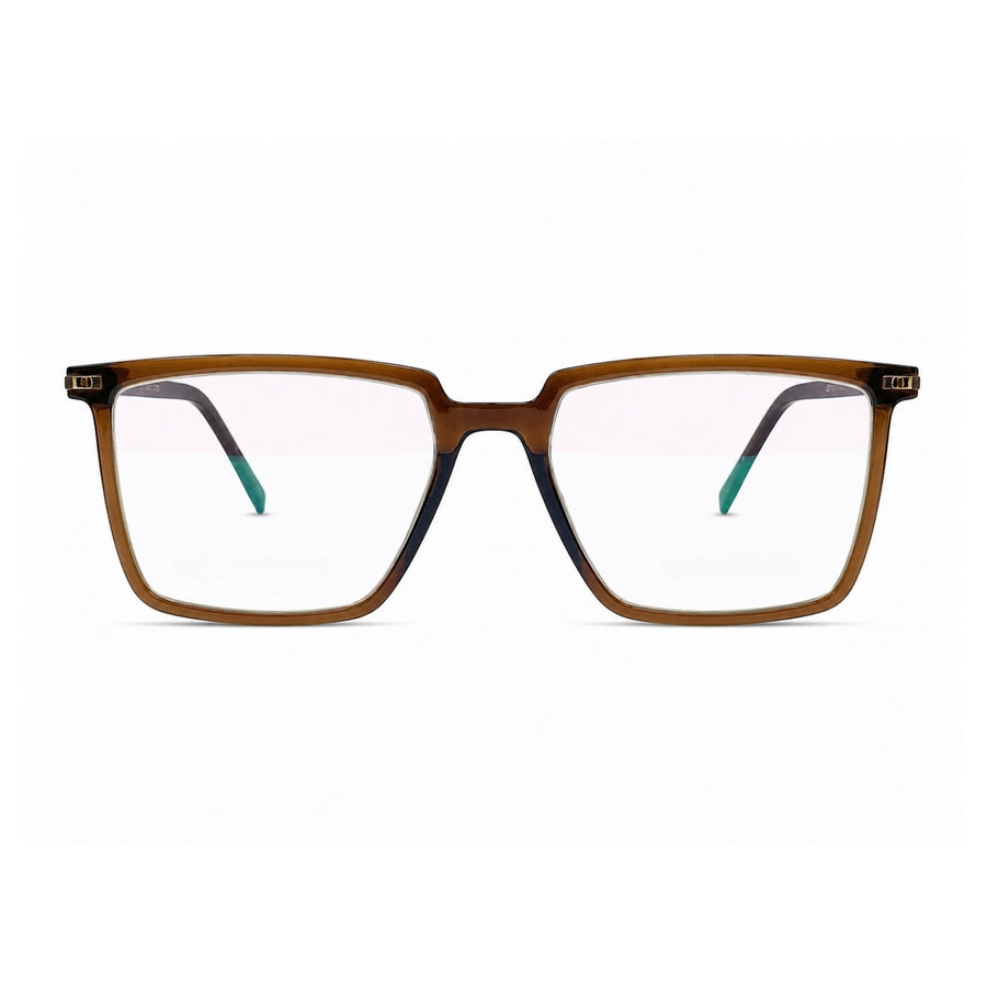 Wednesday 1001 Brown optical frame – front view