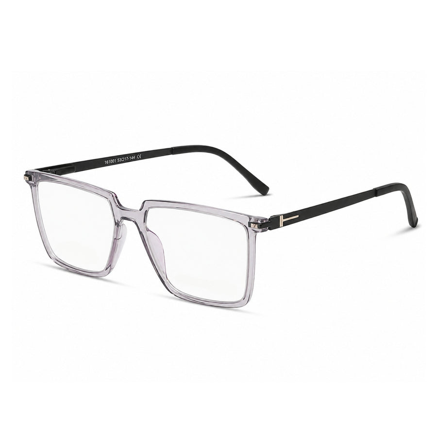 Wednesday 1001 Smoke Grey optical frame – left angle view
