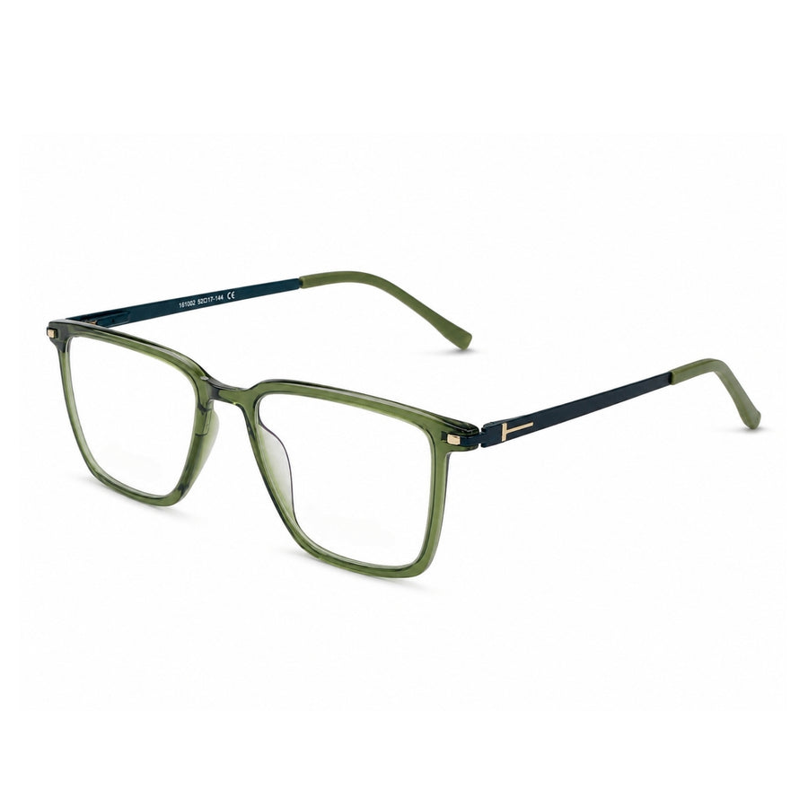 Wednesday 1002 Green optical frame – left angle view