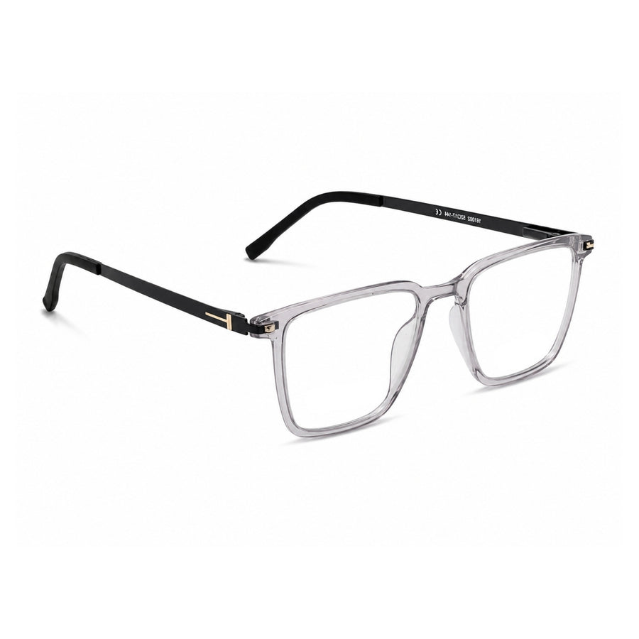 Wednesday 1002 Smoke Grey optical frame – right angle view