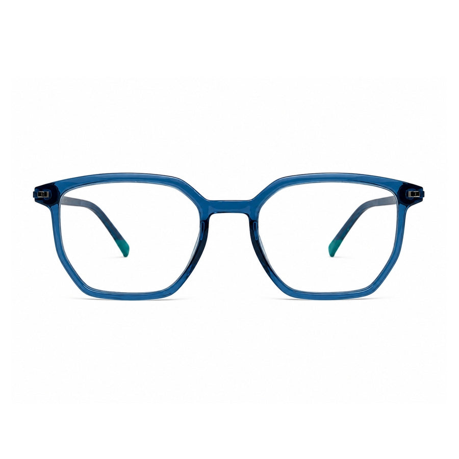 Wednesday 1003 Blue optical frame – front view