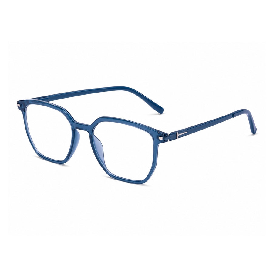 Wednesday 1003 Blue optical frame – left angle view