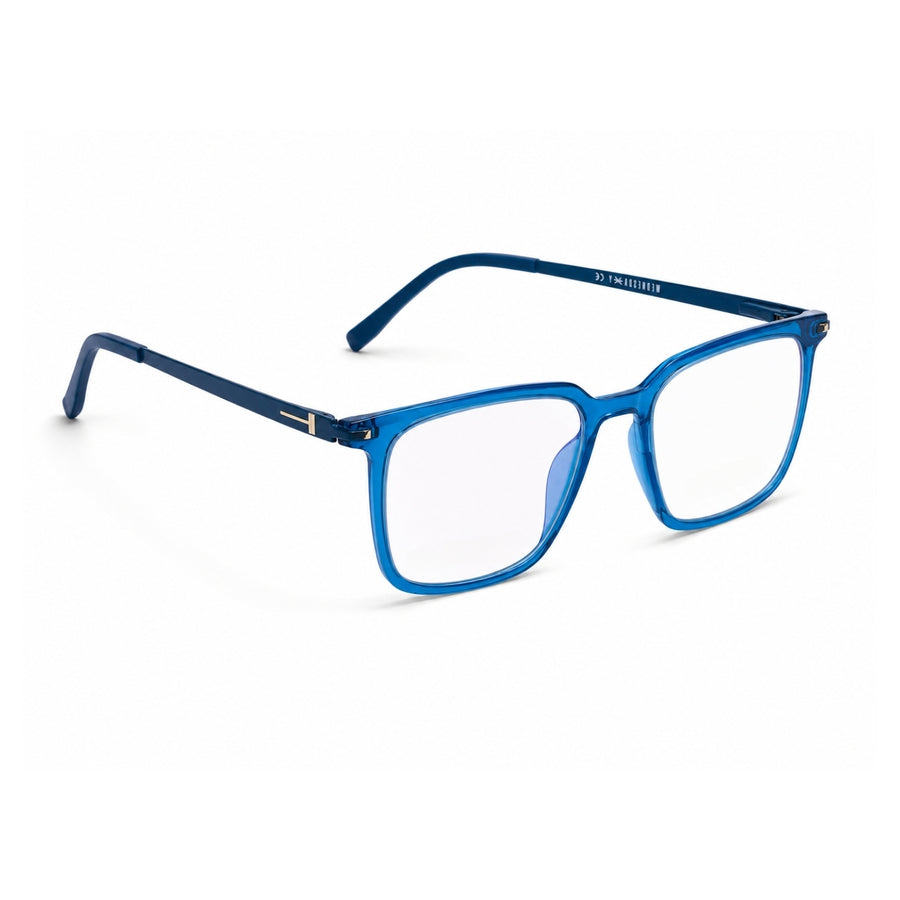 Wednesday 1004 Blue optical frame – right angle view