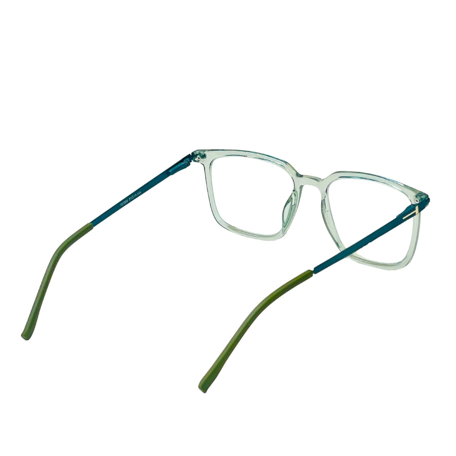 Wednesday 1004 Green optical frame – side view