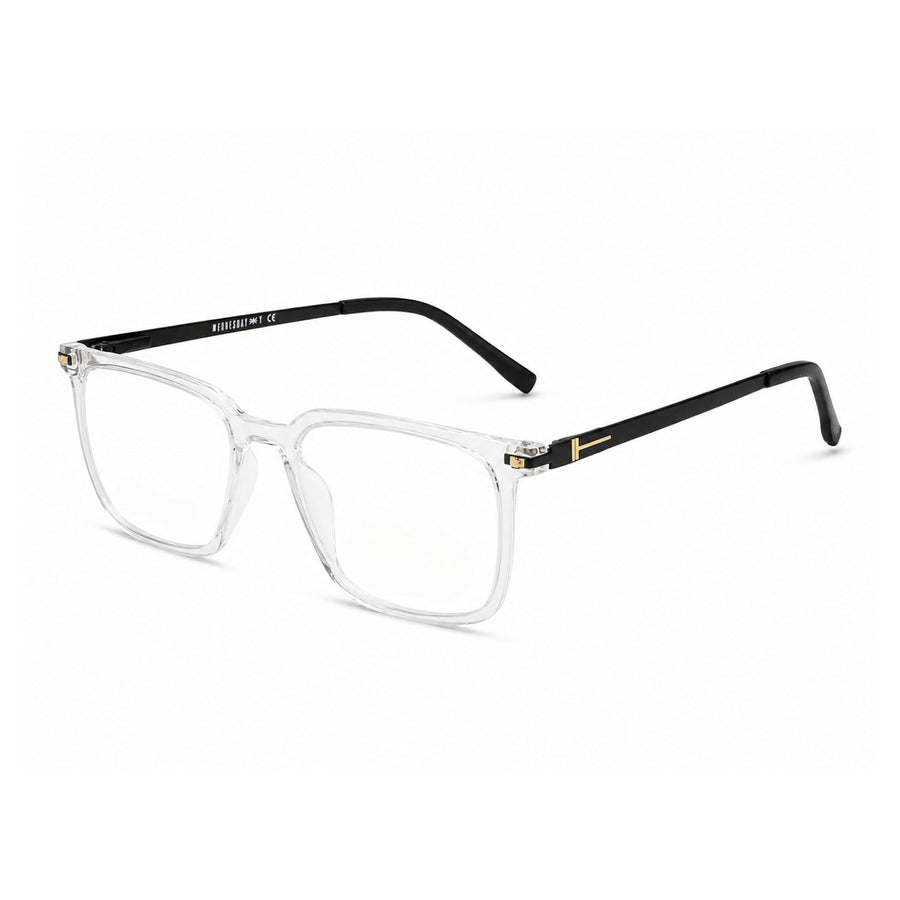 Wednesday 1004 White optical frame – left angle view