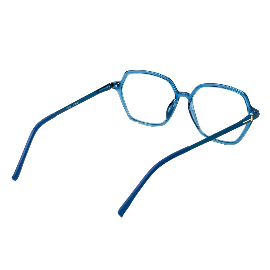 Wednesday 1005 Blue optical frame – side view