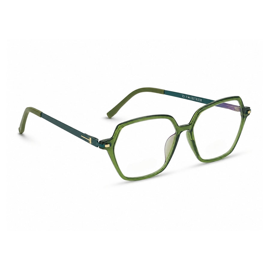 Wednesday 1005 Green optical frame – right angle view