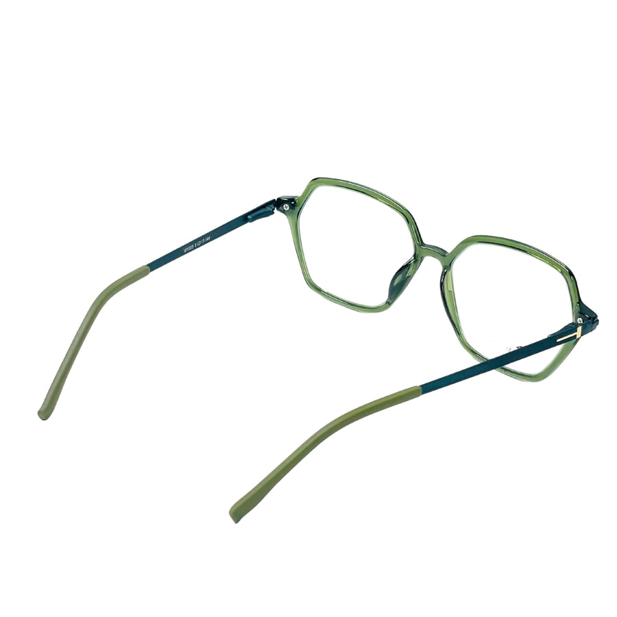 Wednesday 1005 Green optical frame – side view