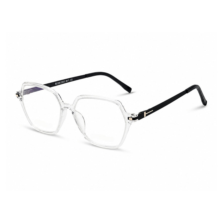 Wednesday 1005 White optical frame – left angle view