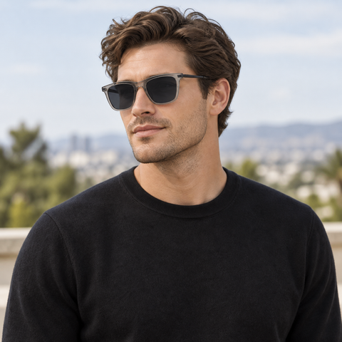 VERLIN 5657 GREY Polarized Prescription-Friendly Sunglasses