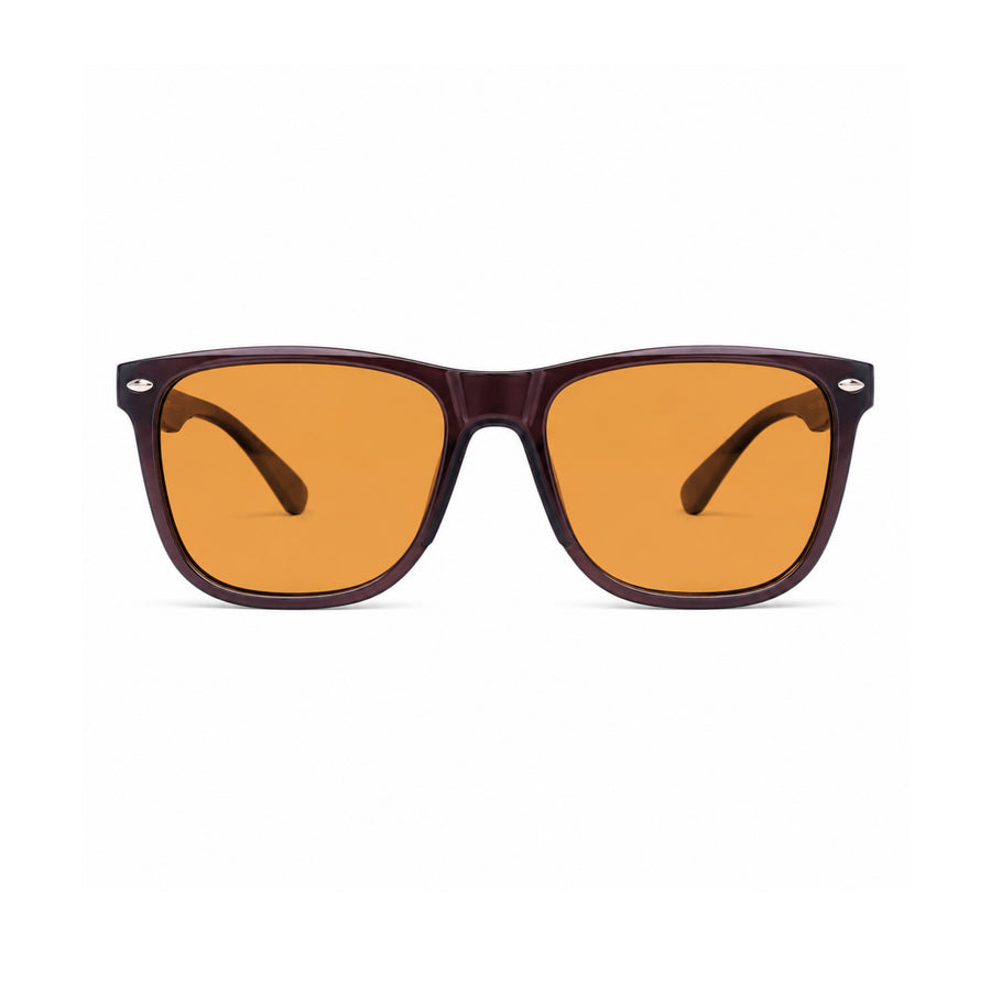 VERLIN 8372 BROWN Polarized Prescription-Friendly Sunglasses — supplied original front-angle product photo