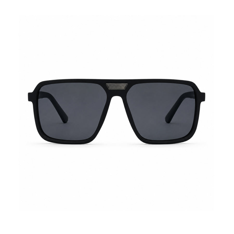 VERLIN 6227 MBLK Polarized Prescription-Friendly Sunglasses — supplied original front-angle product photo