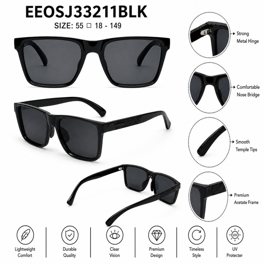 VERLIN Y Pole 25001 BLK Polarized Sunglasses — supplied source view 5