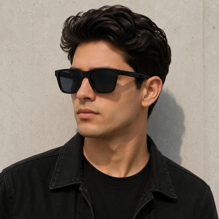 VERLIN Y Pole 25001 BLK Polarized Sunglasses — supplied matching model image