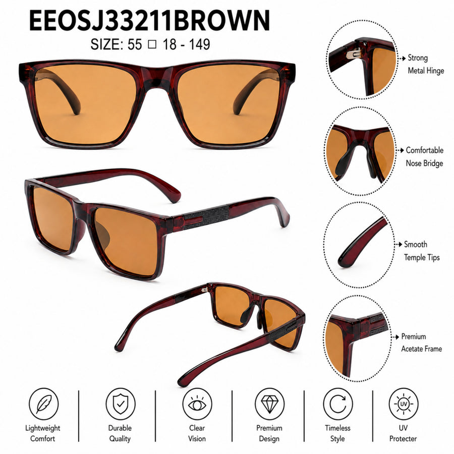 VERLIN Y Pole 25001 BROWN Polarized Sunglasses — supplied source view 5