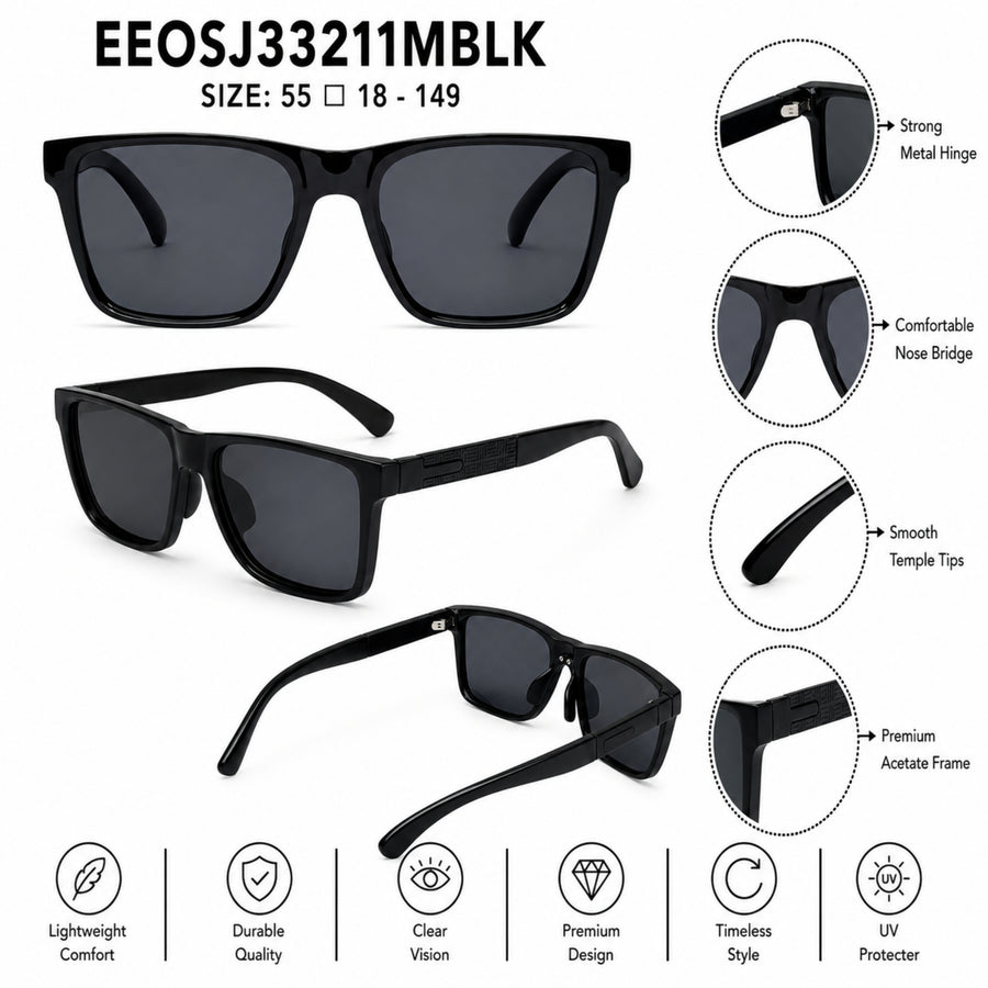 VERLIN Y Pole 25001 MBLK Polarized Sunglasses — supplied source view 5