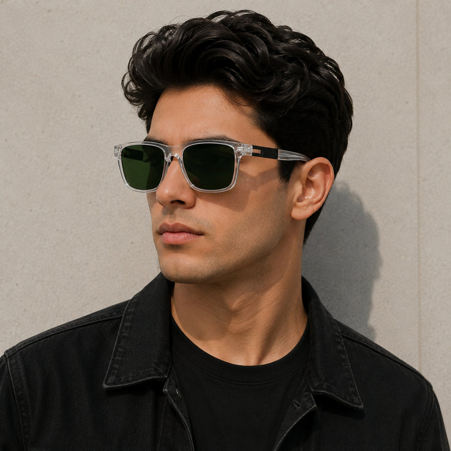 VERLIN Y Pole 25001 TP Polarized Sunglasses — supplied matching model image