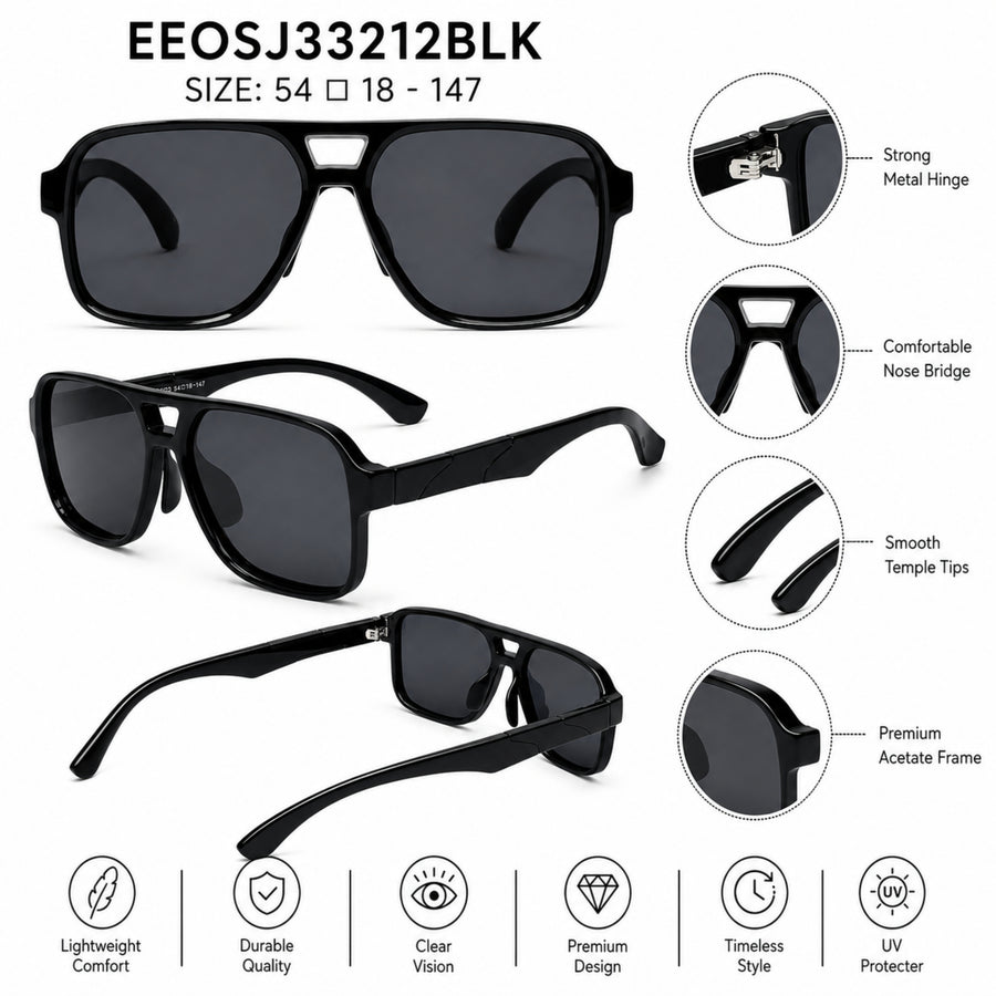VERLIN Y Pole 25002 BLK Polarized Sunglasses — supplied source view 5