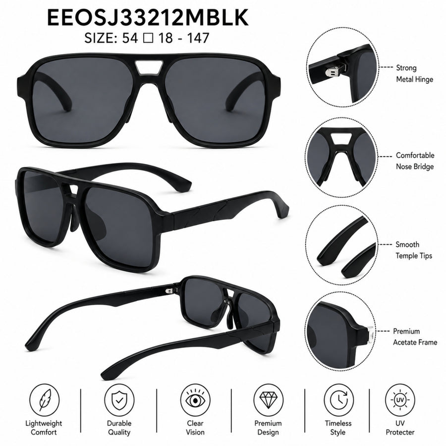 VERLIN Y Pole 25002 MBLK Polarized Sunglasses — supplied source view 5